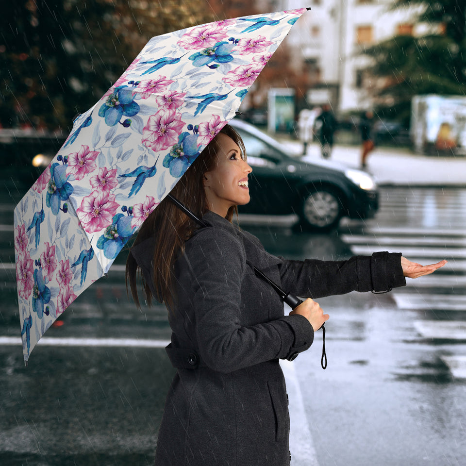 Hummingbird Pattern Print Design 02 Umbrella