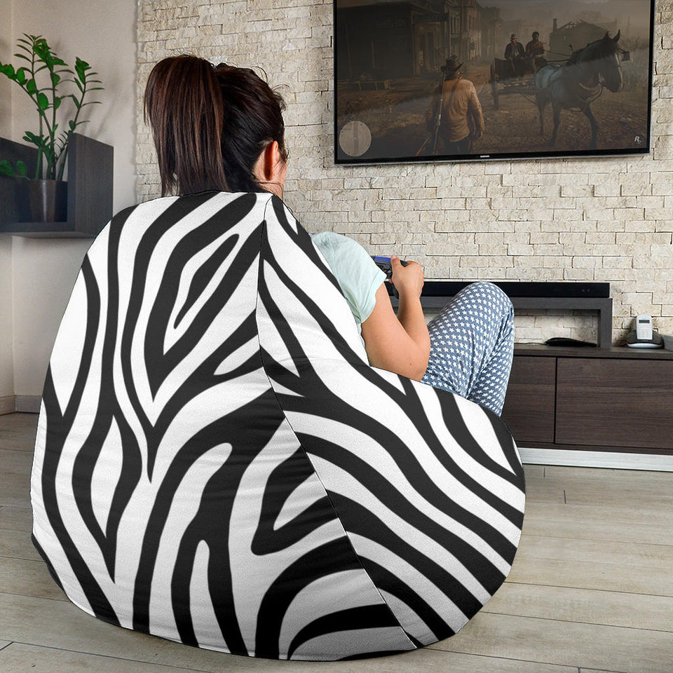 Zebra Skin Pattern Bean Bag Cover