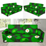 Frog Waterlily Pattern Sofa Slipcover