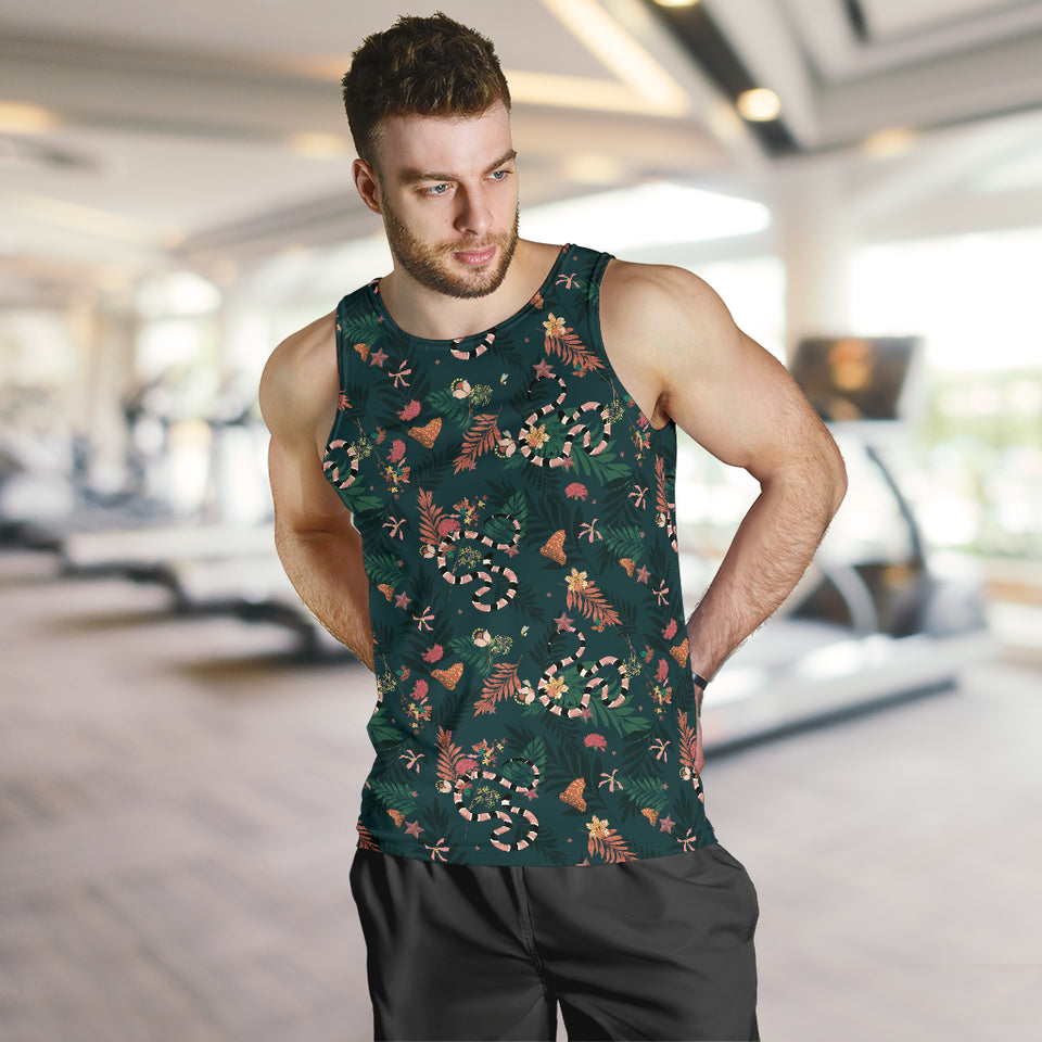 Snake forest pattern Men Tank Top