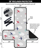 Airplane cloud grey background Recliner Cover Protector