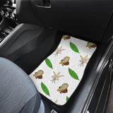 Color Hand Drawn Cocoa Pattern Front And Back Car Mats