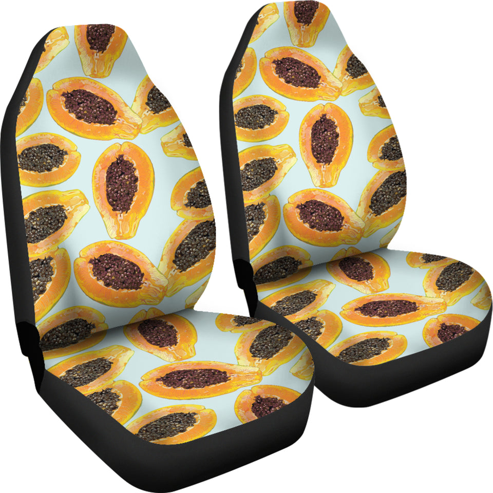 Watercolor Papaya Pattern  Universal Fit Car Seat Covers