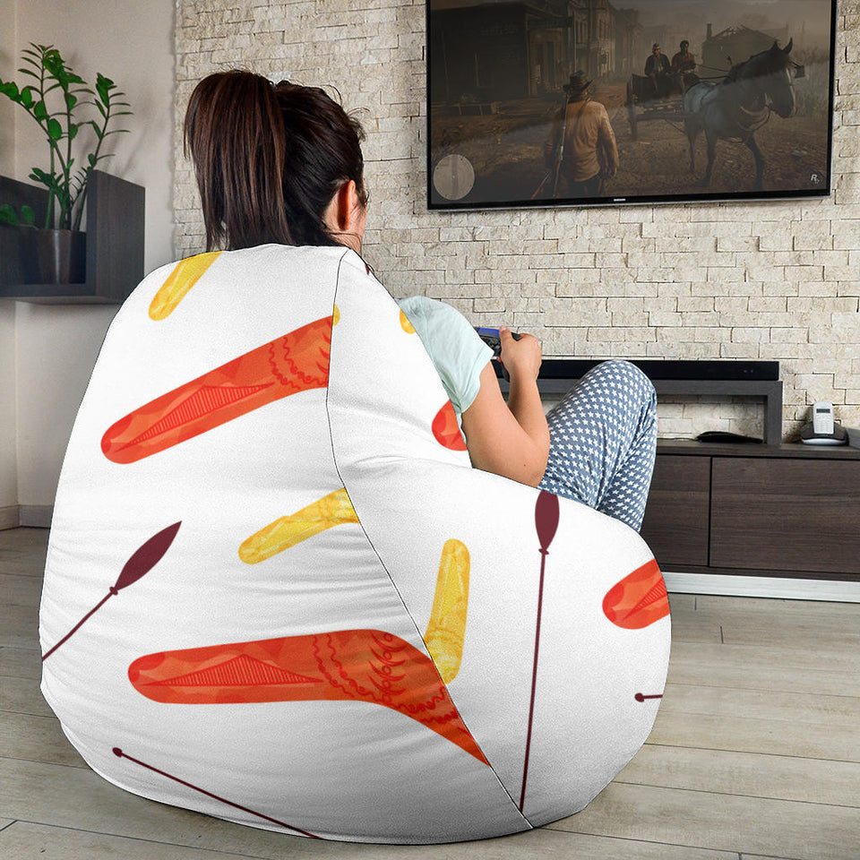 Waterclor Boomerang Australian Aboriginal Ornament Bean Bag Cover