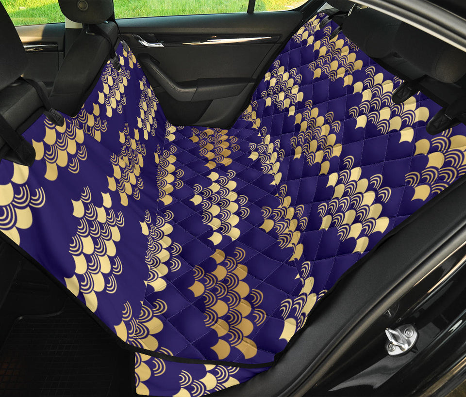 Beautiful Japanese Fan Pattern Dog Car Seat Covers