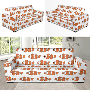 Clown Fish Pattern Print Design 05 Sofa Slipcover