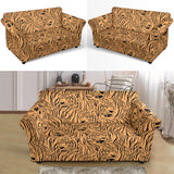 Bengal Tigers Pattern Loveseat Couch Slipcover