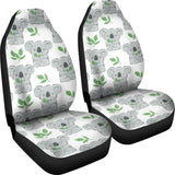 Hand Drawn Koala Leaves Pattern Universal Fit Car Seat Covers