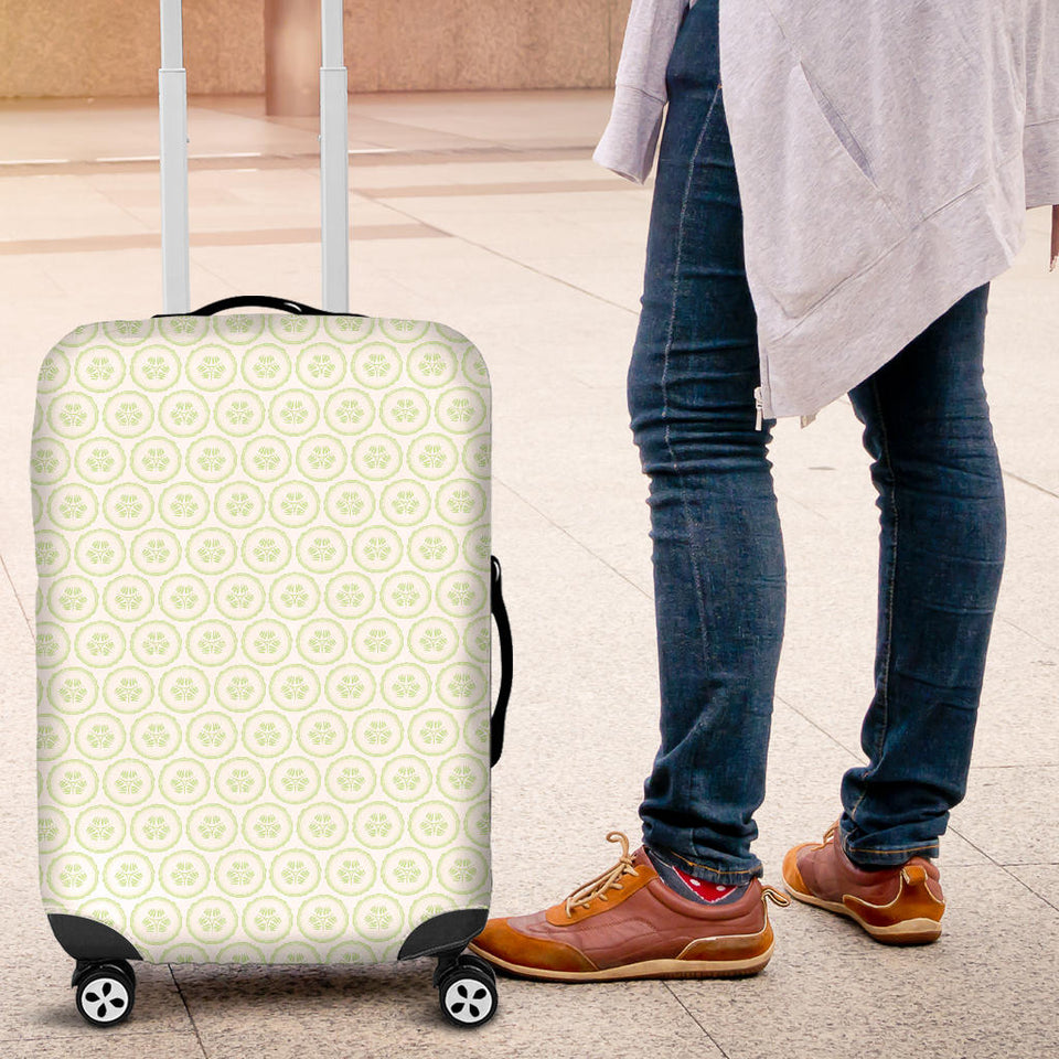 Cucumber Pattern Background Luggage Covers