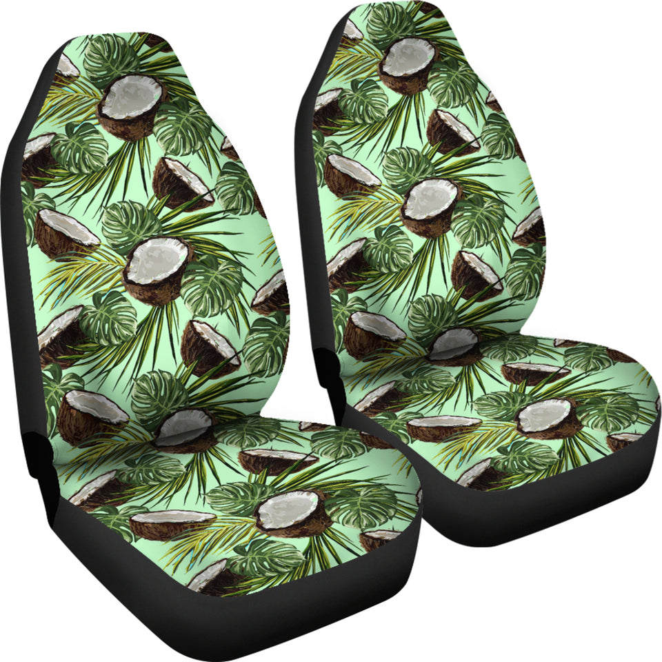 Coconut Pattern Print Design 02 Universal Fit Car Seat Covers