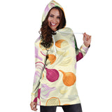 Onion Garlic White Red Pattern Women'S Hoodie Dress