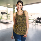 Snake skin pattern Women Racerback Tank Top