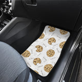 Sketch Style Cookie Pattern Front Car Mats