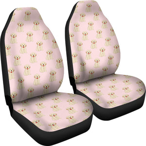 Golden Retriever Pattern Print Design 02 Universal Fit Car Seat Covers