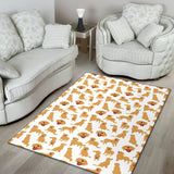Golden Retriever Pattern Print Design 05 Area Rug