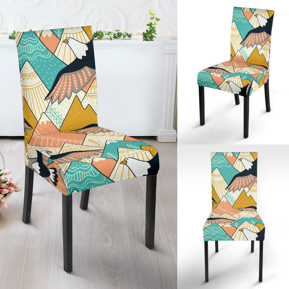 Eagle Pattern Print Design 02 Dining Chair Slipcover