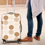 Gold Texture Mushroom Pattern Luggage Covers