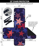 Red blue star pattern Chair Cover Protector