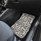 Leopard Skin Print Pattern Front Car Mats