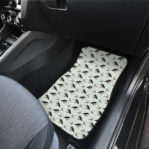 Pelican Pattern Print Design 02 Front Car Mats