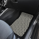 Coffee Bean Abstract Modern Pattern Front And Back Car Mats