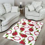 Dragon Fruits White Background Area Rug