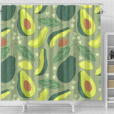 Avocado Pattern Shower Curtain Fulfilled In US