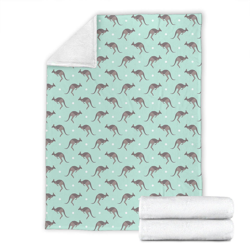 Kangaroo Pattern Background Premium Blanket