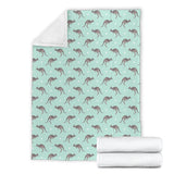 Kangaroo Pattern Background Premium Blanket
