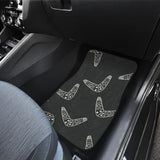 Hand Drawn Boomerang Australian Aboriginal Ornament Front And Back Car Mats