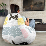 Whale Dot Pattern Bean Bag Cover