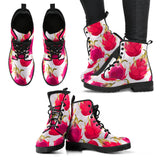 Dragon Fruits Design Pattern Leather Boots