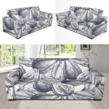 Guava Tropical Hand Drawn Pattern Sofa Slipcover