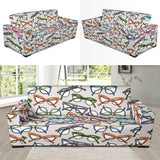 Sun Glasses Pattern Print Design 01  Sofa Slipcover