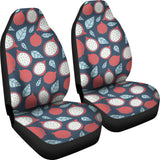 Dragon Fruits Dark Blue Background Universal Fit Car Seat Covers