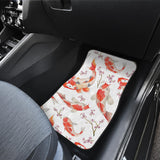 Watercolor Koi Fish Carp Fish Pattern Front And Back Car Mats