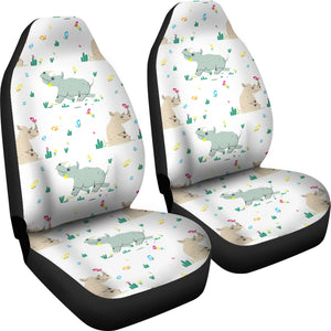 Cute Rhino Pattern  Universal Fit Car Seat Covers