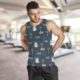 windmill tree pattern Men Tank Top