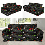 Eagle Pattern Print Design 04 Sofa Slipcover
