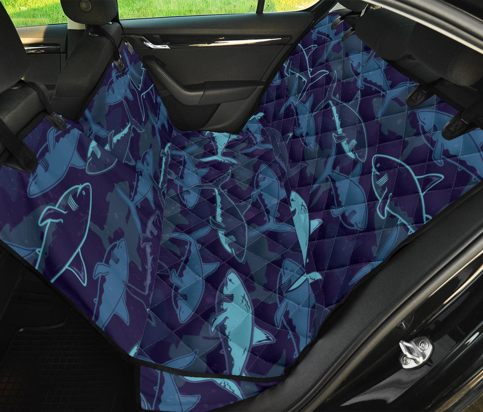 Shark Pattern Dog Car Seat Covers