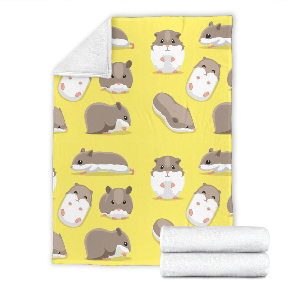 Cute Hamster Pattern Premium Blanket