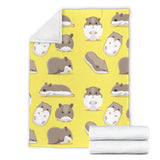 Cute Hamster Pattern Premium Blanket