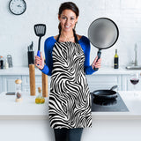 Zebra Skin Pattern Adjustable Apron