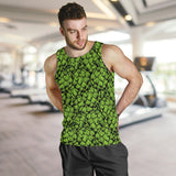 Green hop pattern Men Tank Top