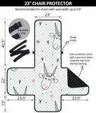 Cute goat design pattern Chair Cover Protector