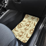Windmill Wheat Pattern Front And Back Car Mats