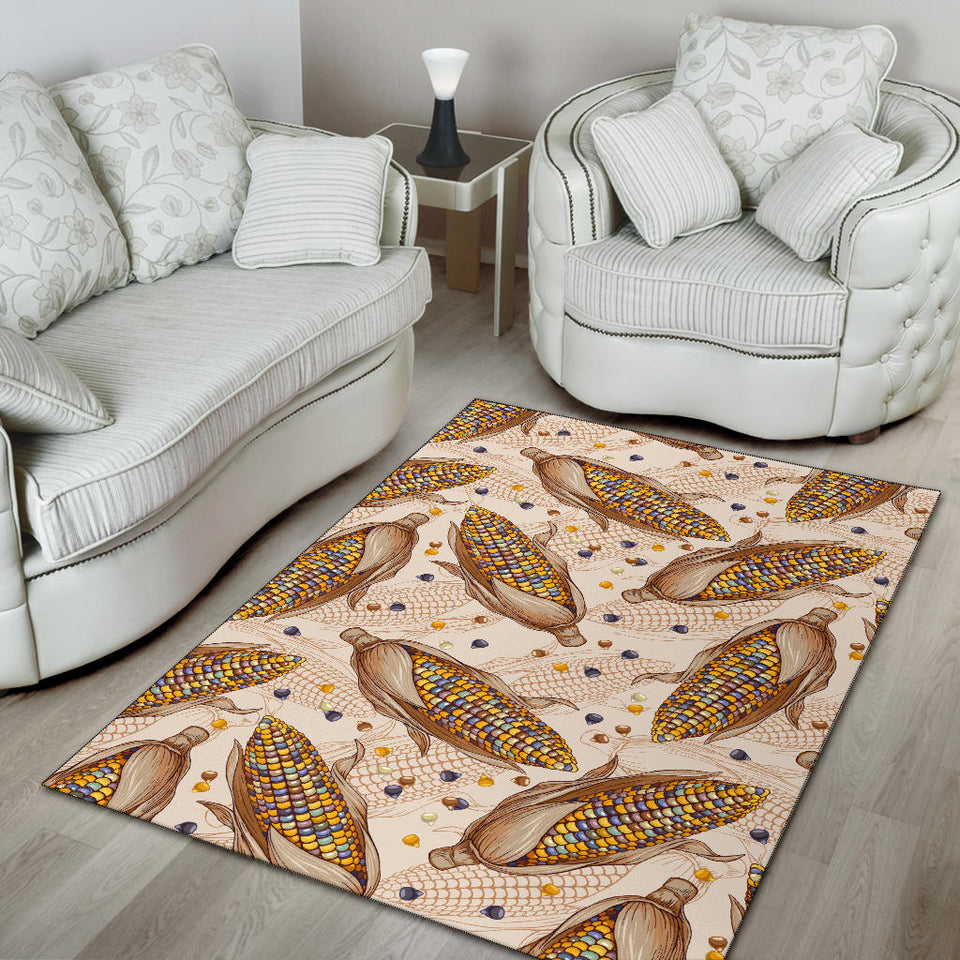 Corn Pattern Print Design 03 Area Rug