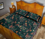 Snake forest pattern Quilt Bed Set