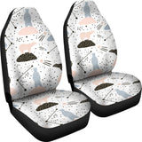 Polar Bears Star Poka Dot Pattern  Universal Fit Car Seat Covers