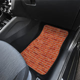 Brick Printed Pattern Print Design 03 Front and Back Car Mats